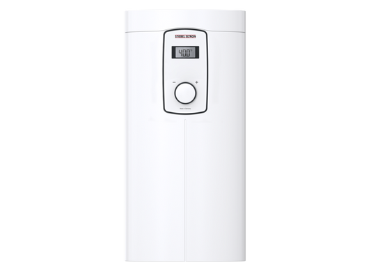 Stiebel Eltron DHB-E 11/13 LCD digital tankless water heater for instant hot water in premium bathrooms, features LCD display.