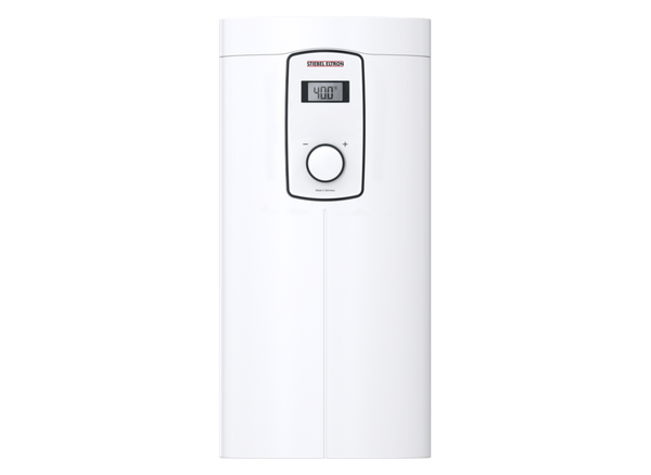 Stiebel Eltron DHB-E 11/13 LCD digital tankless water heater for instant hot water in premium bathrooms, features LCD display.
